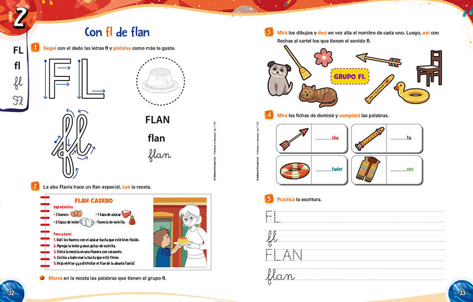 Muestra Cuadernillo: 2 dobles modelo. Páginas 32-33